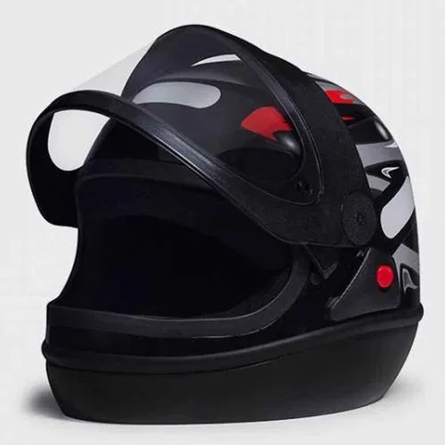 Capacete San Marino Preto Grafic (Entrega Grátis)