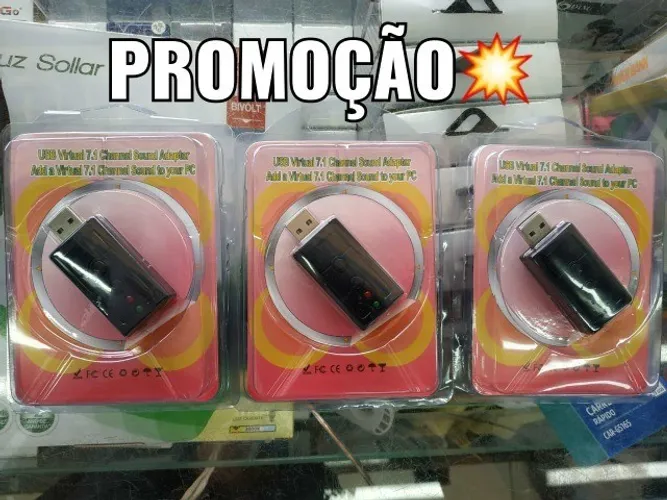 Placa de som usb  