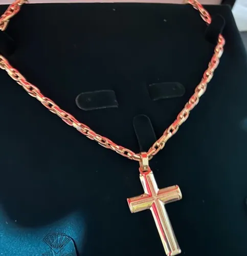 Cordão Ouro18k entrelaçado 