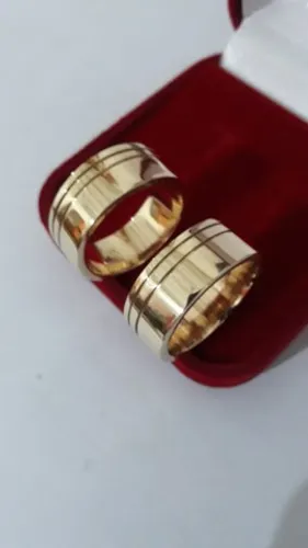 Aliança moeda Antiga noivado ou casamento