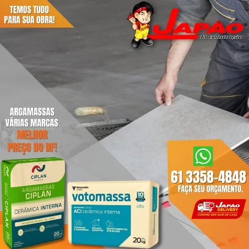 Argamassas Várias Marcas Melhor Preço do DF Faça Seu Orçamento Pelo Whatsapp