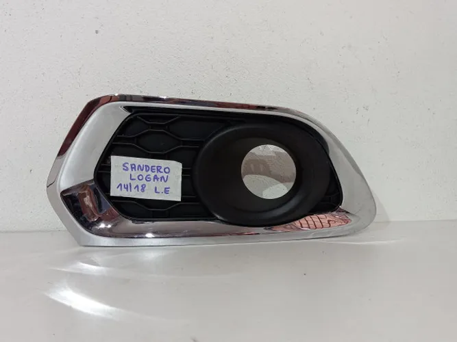 Moldura Farol Milha Sandero/ Logan 14/18 Esq c/friso crom