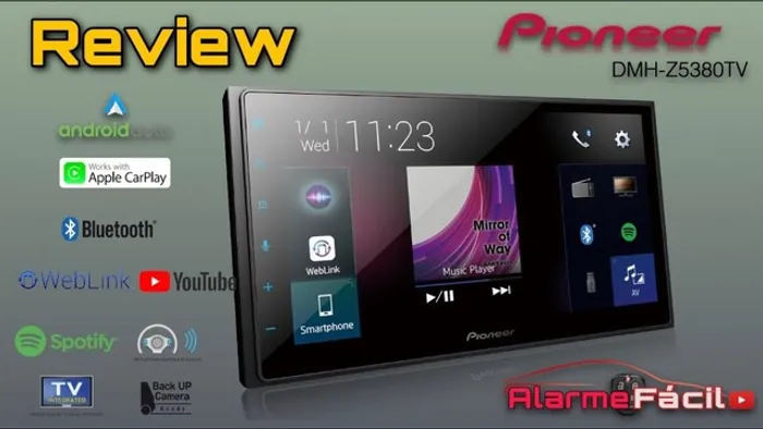 Central multimidia Pioneer 2 din DMH Z5380TV 2020 TV Apple carplay 2din Youtube Bluetooth