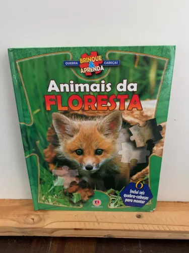 Livro Animais Da Floresta - Quebra-cabecas -incluiu quebra cabeça para montar. Impecável