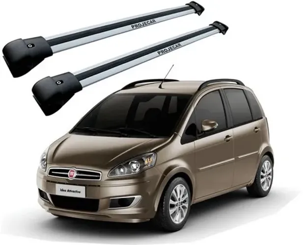 Travessa de Teto Fiat Idea Lock - Larga Prata - AL225
