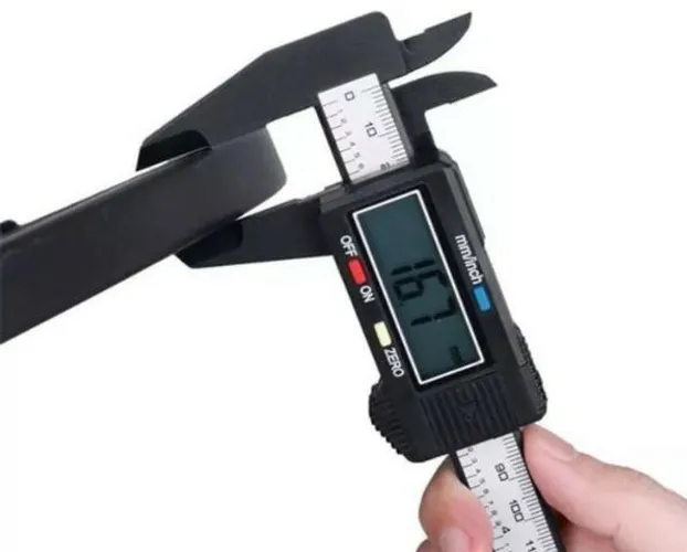 Paquímetro Digital 150mm Dê Fibra De Carbono Torno Arduino Automação Robotica COD-FR23
