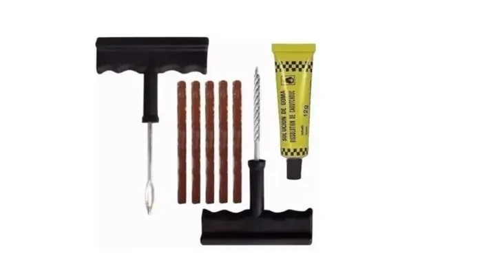 Kit Borracheiro Reparos Para Pneus Sem Câmara