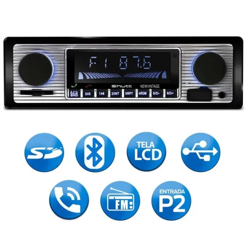 Auto Radio Retro Automotivo Bluetooth Usb Som Mp3 Player s tay tech