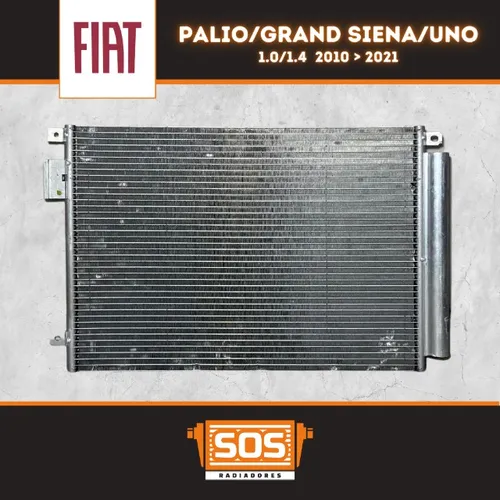 Condensador Fiat Grand Siena/Palio/Uno (Sistema Denso) 2010/2021