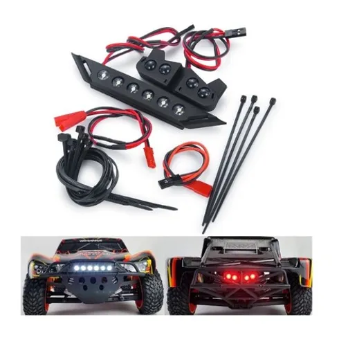 Kit de Iluminação de Led Dianteria e Traseira Para Rc Traxxas Slash 4x4, 4x2 - 1/10