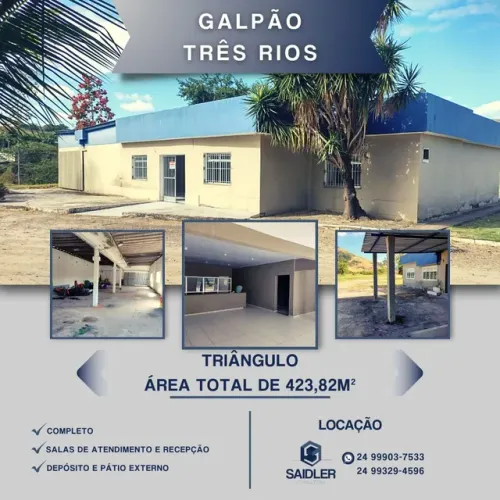 Galpão com estrutura para empresas