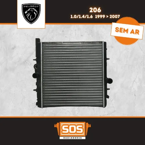 Radiador Peugeot 206 Sem Ar 1999/2007