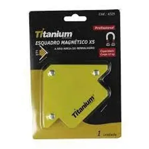 Esquadro Magnético Para Solda 25lbs 12kg Titanium
