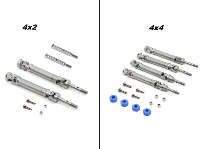 Eixos de Metal das Rodas Para Rc Traxxas Slash 4x2 - 4x4 - 1/10
