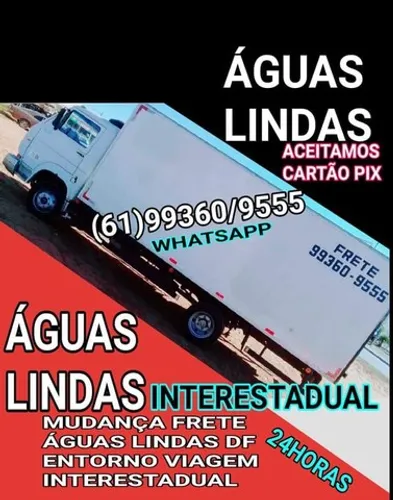 Frete mudança interestadual Águas lindas