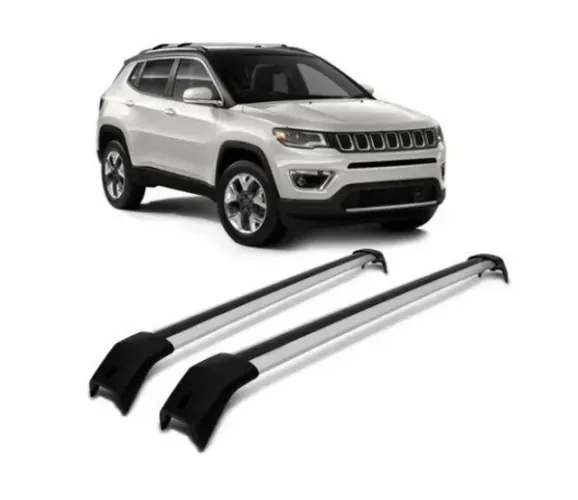 Travessa de Teto Jeep Compass - Larga Prata - AL1707