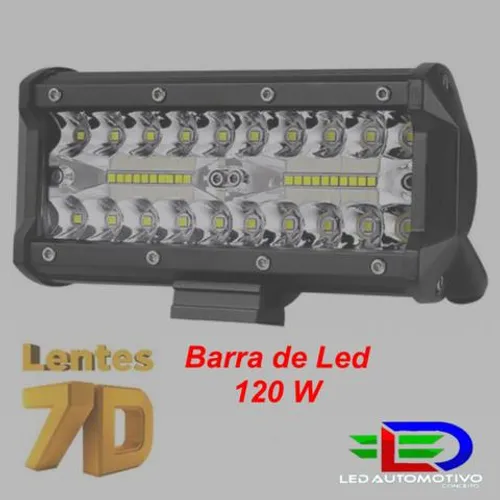 Barra de Led 7D 120w 12v