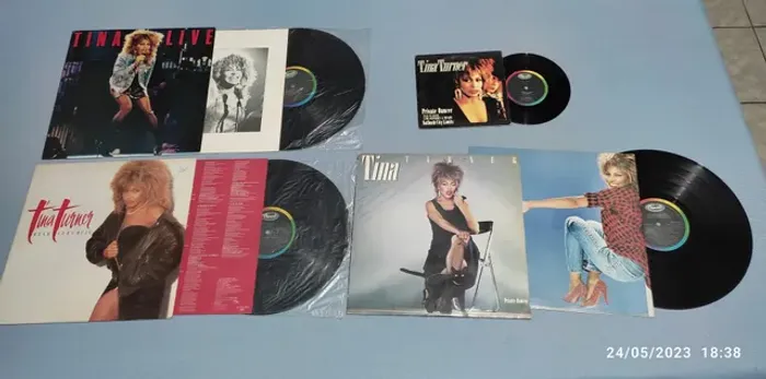 Coleção Tina Turner - Discos de vinil (quatro)