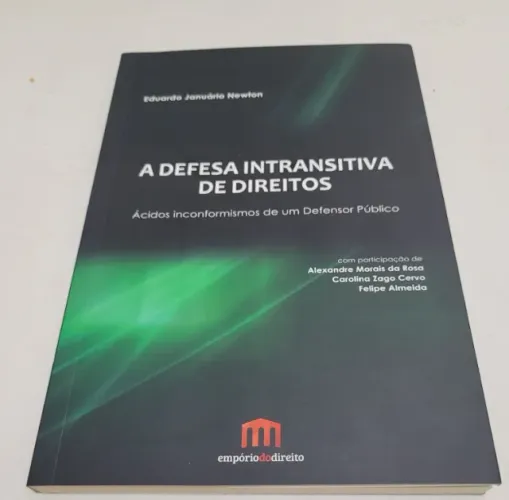 A Defesa Intransitiva De Direitos De Eduardo Januário Newton Ed. Empório Do Direito