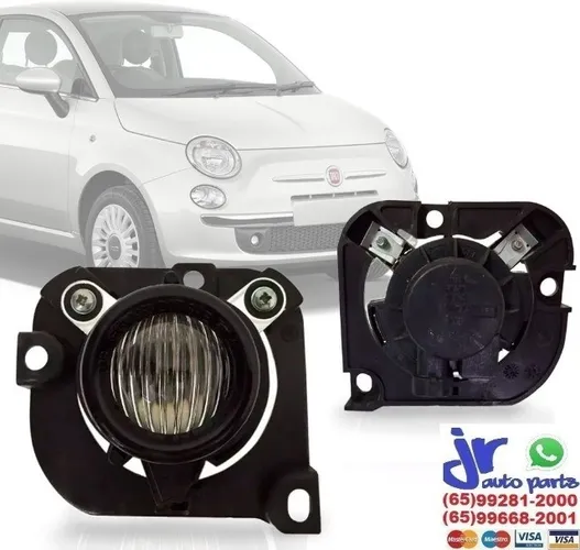 Par Farol De Milha Fiat 500 2008 2009 2010 2011 2012 Auxiliar Neblina