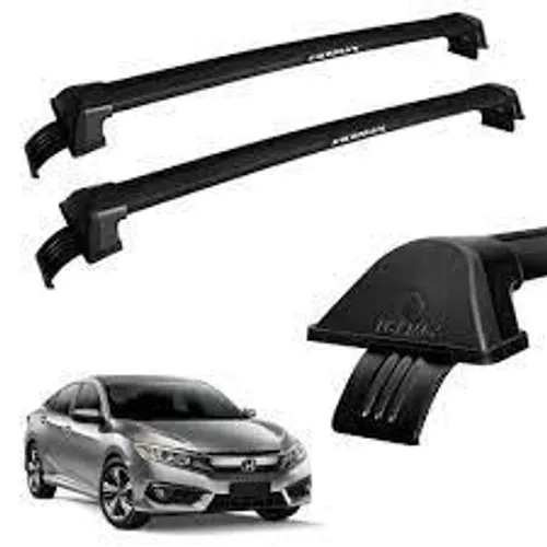Rack De Teto Travessa Civic 2017 a 2020 Aluminio Preto New Wave