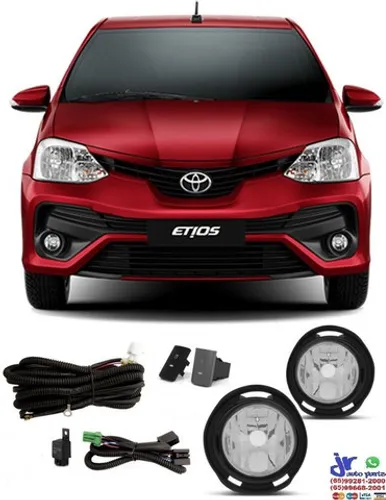 Kit Farol Milha Etios Hatch 2012 2013 2014 2015 2016 2017 2018 2019 2020 Auxiliar Neblina 