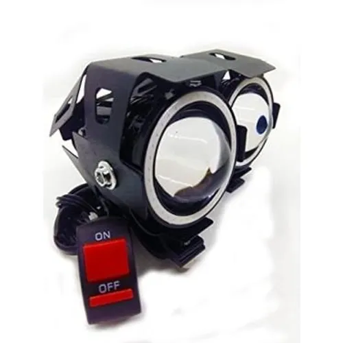 Farol Auxiliar Milhas Mini U7 Led Alta Potencia Para Moto (Entrega Grátis)