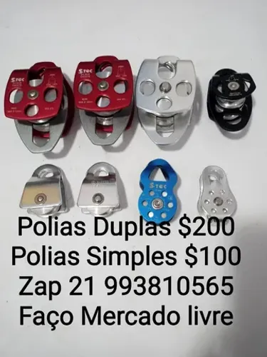 Polia dupla rondana Stec ultra safe Petzl alpinismo rapel