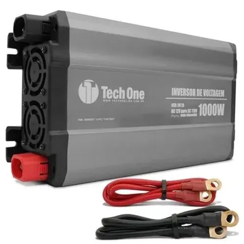 Inversor de Voltagem 1000w 12v P/ 110v - Tech One