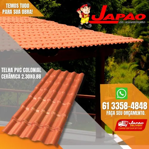Telha PVC 2.30x0.88 em Oferta Especial Faça Seu Orçamento Pelo Whatsapp