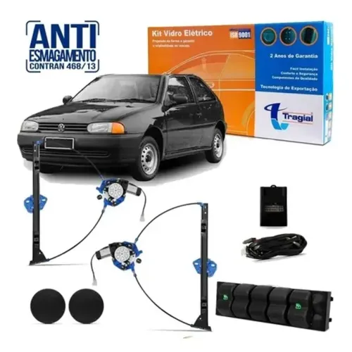 Kit Vidro Elétrico Volkswagen Gol G2 1997 Tragial