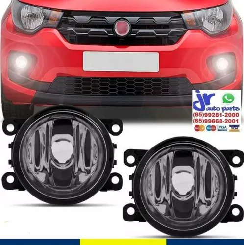 Par Farol De Milha Auxiliar Fiat Mobi 2016 A 2018