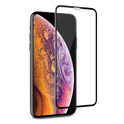 Película 3D de Vidro iPhone X / XS/ 11 Pro Universal Preto Borda Infinita