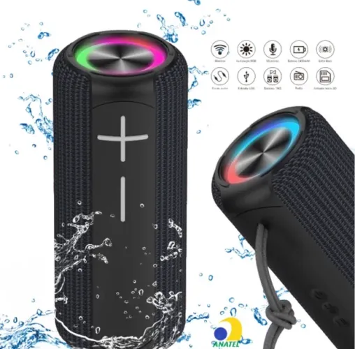 Caixa De Som Kimaster Bluetooth 10w A Prova D'água K450