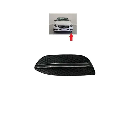 Grade Tela Farol de Milha Esquerdo Mercedes Benz C180 C200 2015 2016 2017 2018