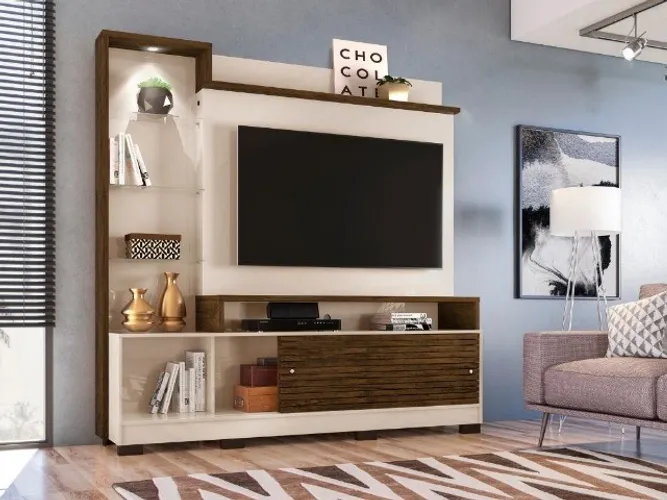 Home Theater Frizz Prime 55? Off white/Savana Até 12x - Frete Grátis 
