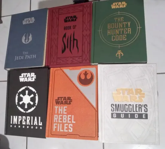 Livros Star Wars manuais Jedi Path Book of Sith originais em inglês 