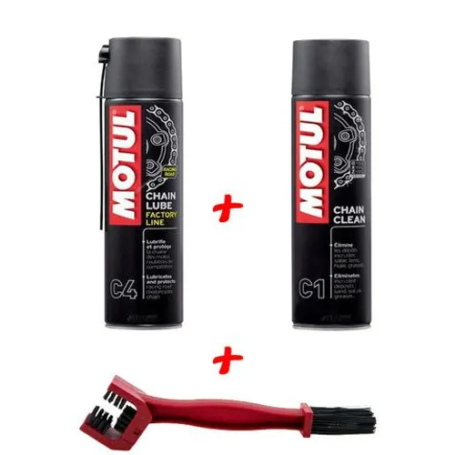Kit Corrente Motul C1 + C4 + Escova Para Limpeza