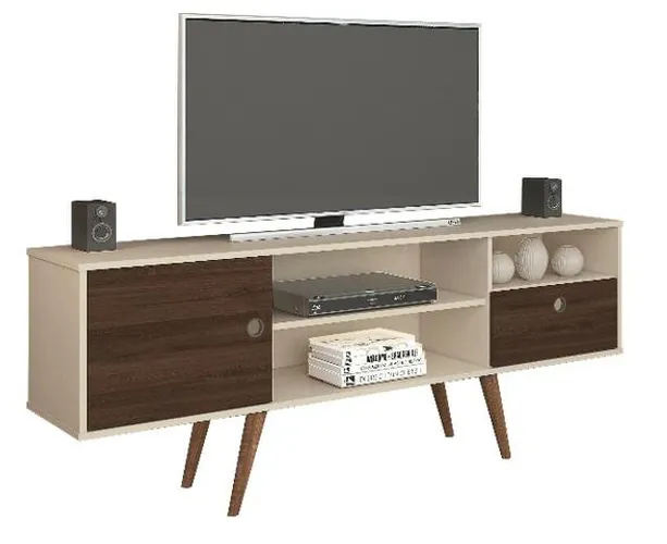 Rack Ideale p/ TV até 65'' pés retrô = Frete grátis!