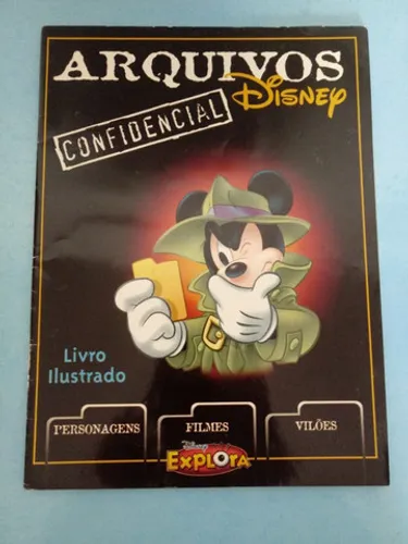 Álbum de Figurinhas Arquivos Confidencial Disney