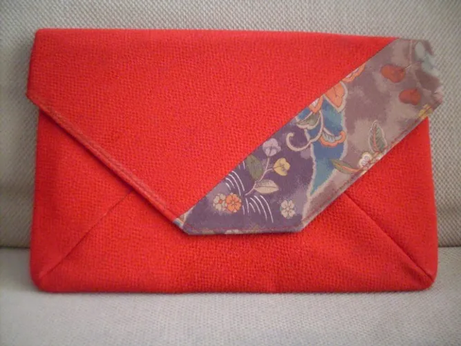 clutch de tecido japonesa