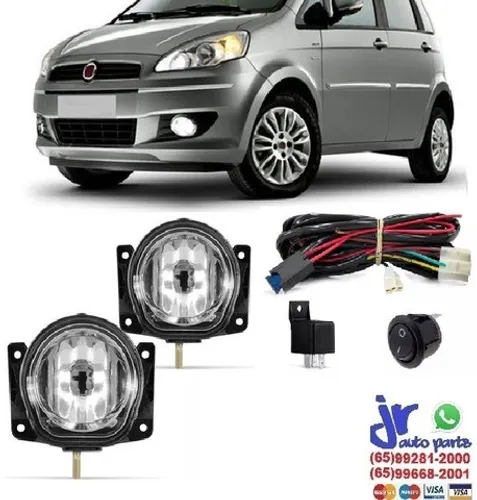 Kit Farol de Milha Idea 2005 2006 2007 2008 2009 2010 Auxiliar Neblina