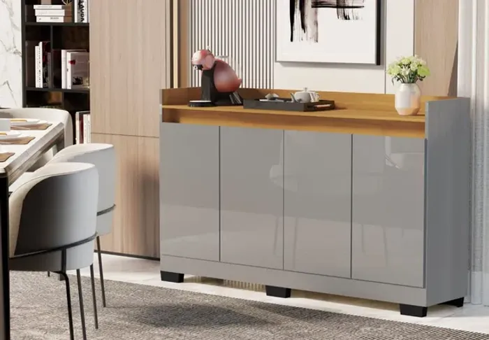 Buffet real 4x portas novo montagem grátis valor 399,00