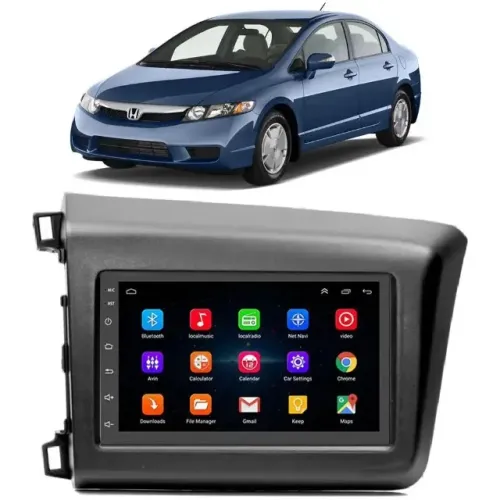 Multimídia Honda Civic 2012 à 2016 - 9'' T3L - Kronos K7179