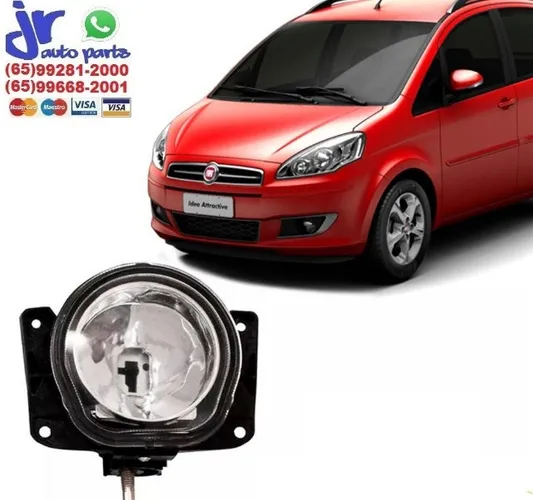 Par Farol de Milha Fiat Idea 2005 2006 2007 2008 2009 2010 Auxiliar Neblina
