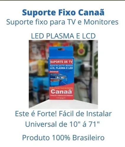 Suporte Universal Tv 10 Até 71 Polegadas Led, Lcd, Plasma Monitores