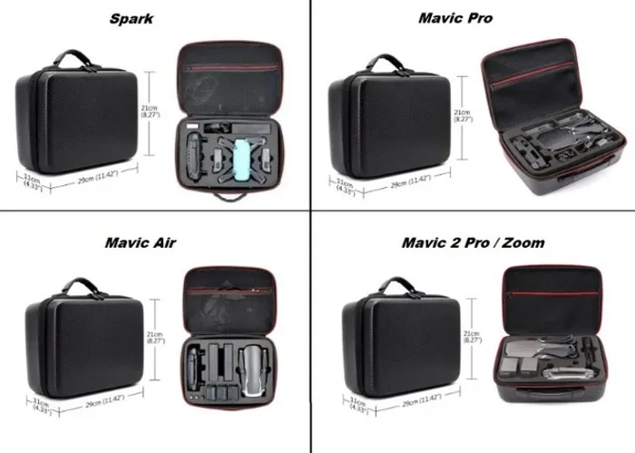Case / Maleta P/ Drone Dji Mini 2 / Spark / Mavic Pro / Mavic 2 / Air 2 / Air 2s e Outros