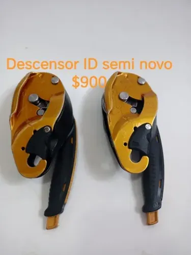 Descensor Id Seminovo Petzl Stec ultra safe rapel alpinismo irata escalada