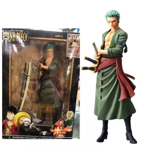 Boneco Roronoa Zoro Pirata One Piece Figura Action Figure Miniatura