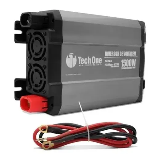 Inversor de Voltagem 1500w 12v P/ 110v - Tech One